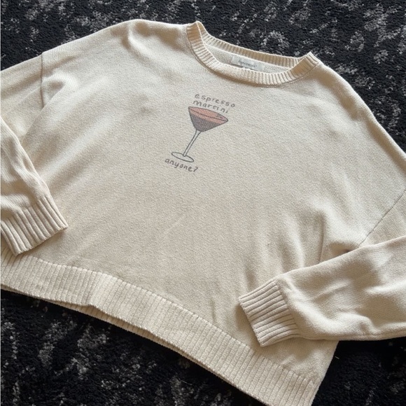 Cream Martini Sweater - Picture 1 of 9